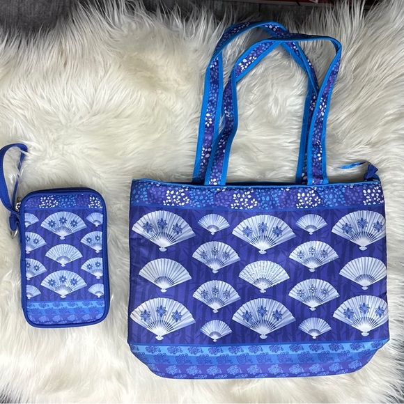 ⭐️Willabee & Ward Royal Blue Tote Bag and Clutch NWOT - Picture 3 of 10